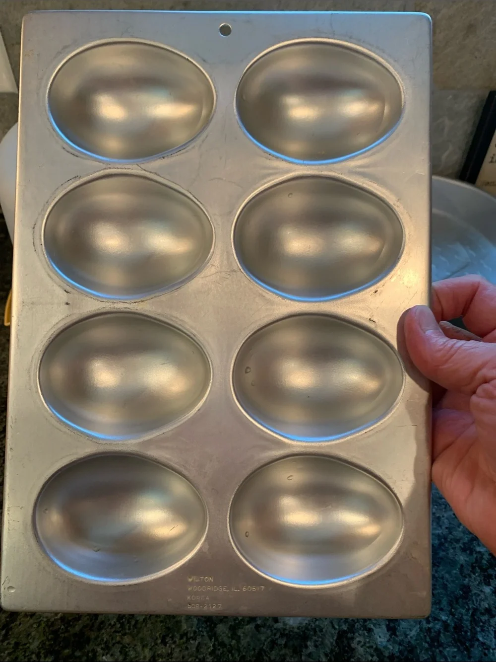 Trio of Baking Supplies Includes Egg & Lamb Form, & Tupperware CakeStorage Plate